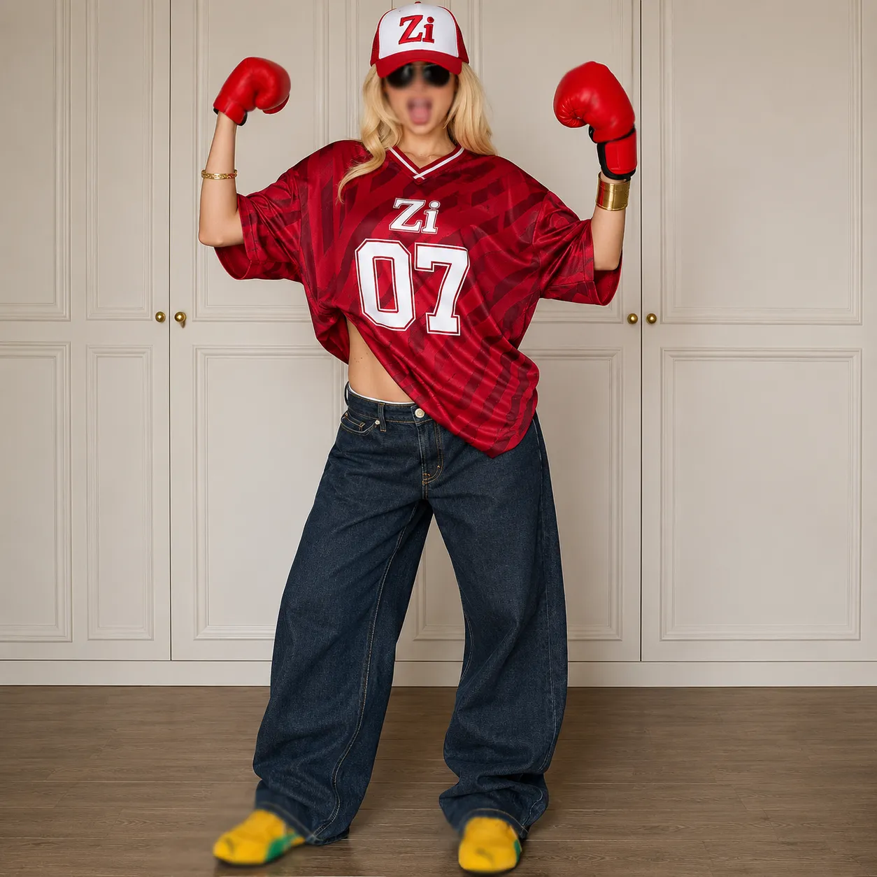 Maillot de football américain pour femme, coupe oversize, en mesh et brodé, uniforme d'équipe, streetwear, OEM ODM